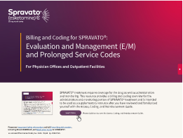 Billing and Coding for  SPRAVATO®: Evaluation & Management (E/M) Code Flashcard